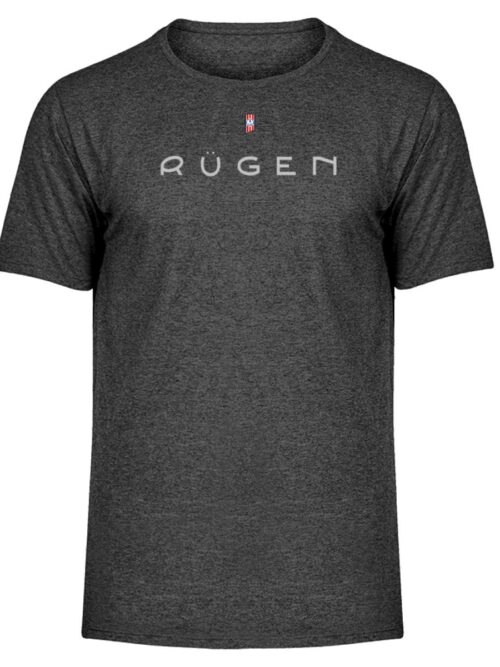 Rügen Lüttn Anker - Herren Melange Shirt-6808