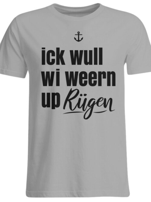 Ick wull Rügen - Übergrößenshirt-645