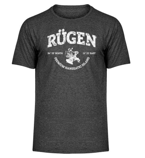 Rügen Island - Herren Melange Shirt-6808