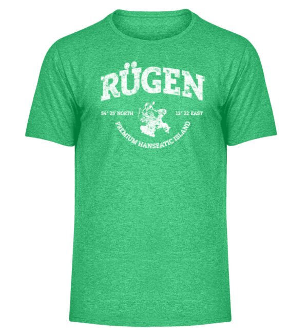 Rügen Island - Herren Melange Shirt-6804