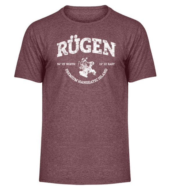 Rügen Island - Herren Melange Shirt-6805