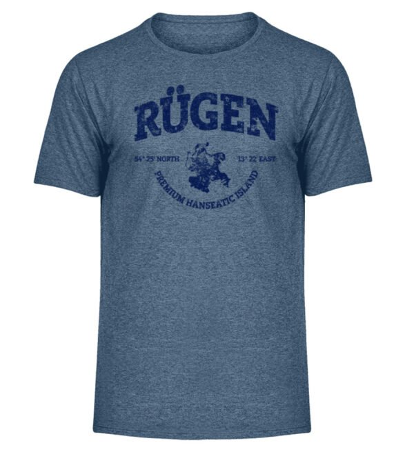 Rügen Island - Herren Melange Shirt-6803
