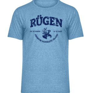 Rügen Island - Herren Melange Shirt-6806