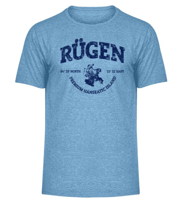 Rügen Island - Herren Melange Shirt-6806