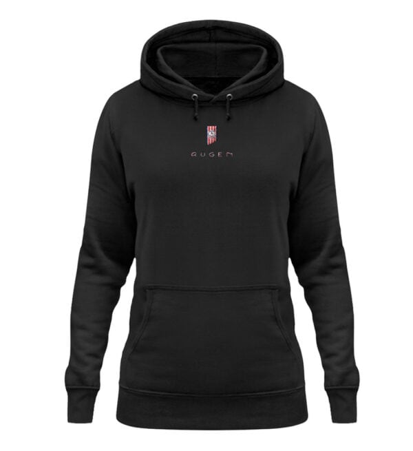 Rügen Lüttn Anker (stick) - Damen Hoodie mit Stick-1624