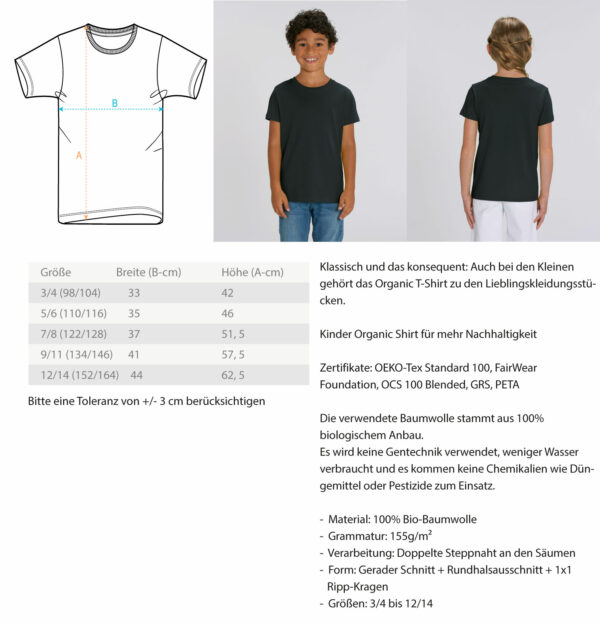 Rügen Fifty4°  - Kinder Organic T-Shirt