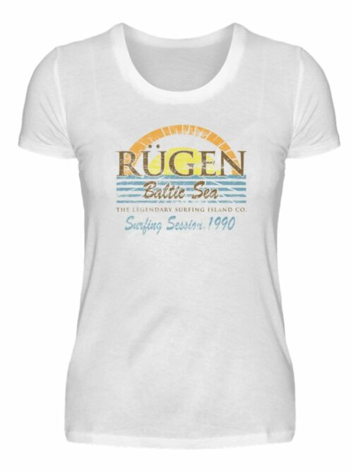 Rügen Vintage Surfing - Damen Premiumshirt-3