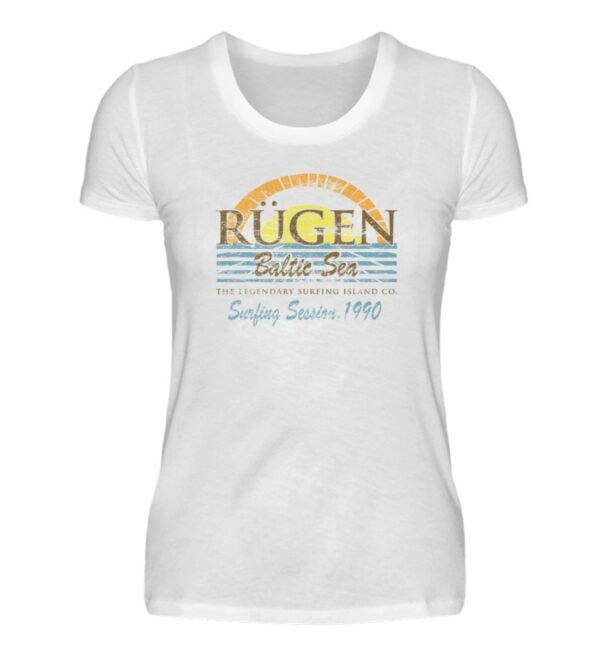 Rügen Vintage Surfing - Damen Premiumshirt-3