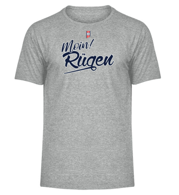 Moin! Rügen - Herren Melange Shirt-6807