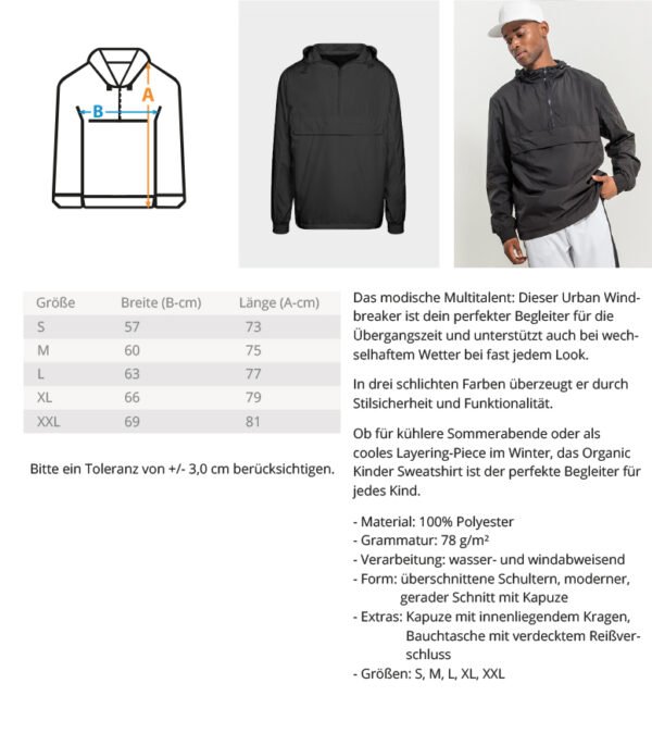 Rügen No.1 (Stick)  - Urban Windbreaker mit Stick