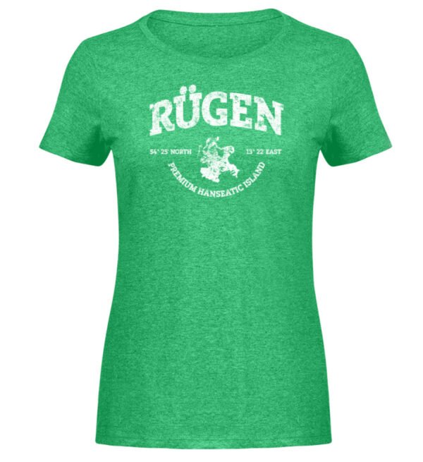 Rügen Island - Damen Melange Shirt-6804