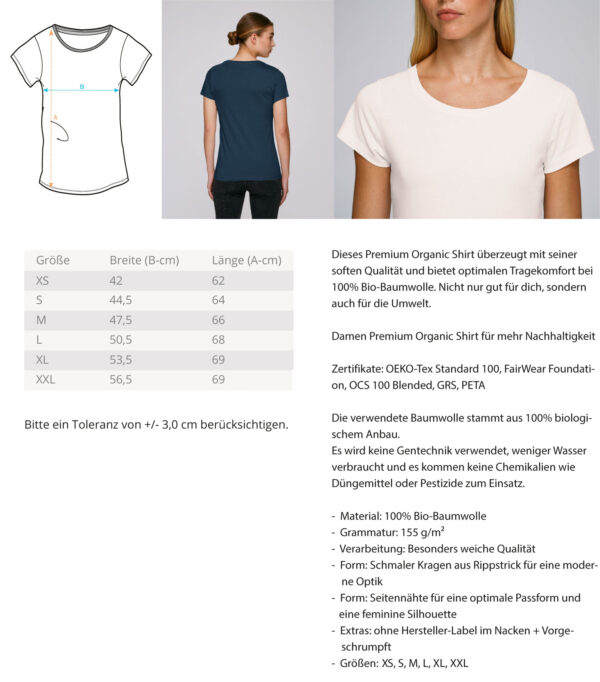 Rügen Original  - Damen Premium Organic Shirt