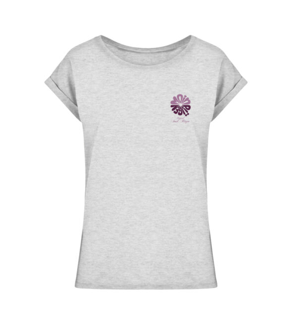 Moin Rügen Flowerpower - Ladies Extended Shoulder Tee-6892