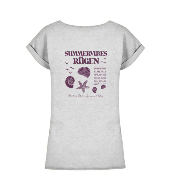 Moin Rügen Summervibes - Ladies Extended Shoulder Tee-6892