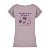 Moin Rügen Summervibes - Ladies Extended Shoulder Tee-7223