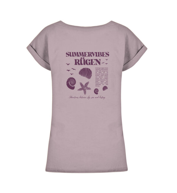 Moin Rügen Summervibes - Ladies Extended Shoulder Tee-7223