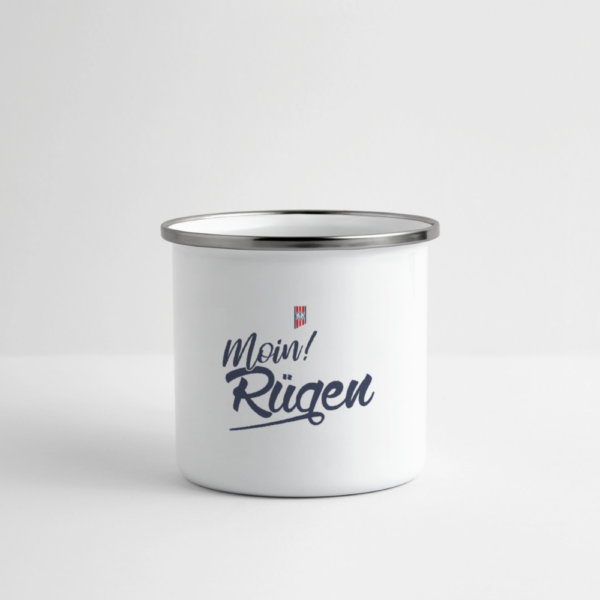 Moin Rügen - Emailletasse