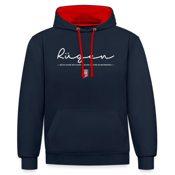 Rügen Yachting - Kontrast-Hoodie